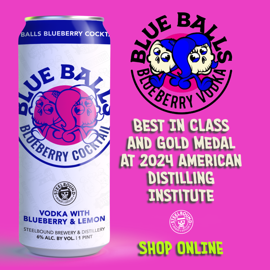 Blueballs Blueberry Cocktail w/ Lemon